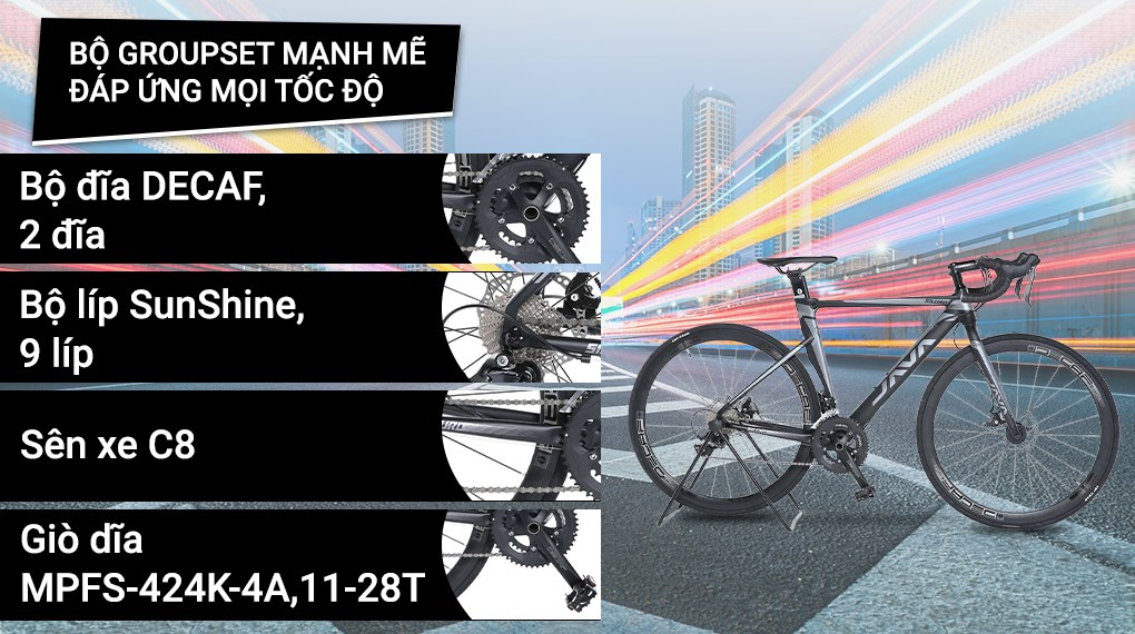 Xe Đạp Thể Thao Road Java 700C-Siluro2-18S-1 700C Size M