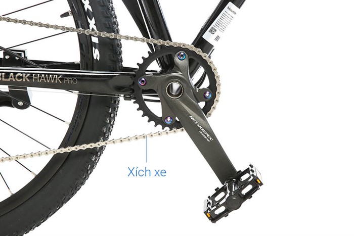Xe Đạp Địa Hình MTB Twitter Blackhawk Pro (QR) NX-11S 27.5 inch Size M Màu Đen - Bạc