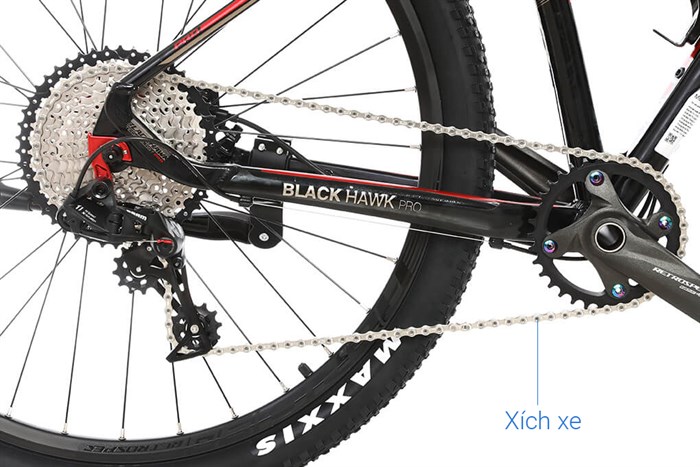 Xe Đạp Địa Hình MTB Twitter Blackhawk Pro (QR) NX-11S 27.5 inch Size M Màu Đen - Đỏ