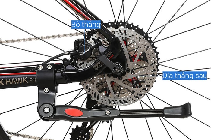 Xe Đạp Địa Hình MTB Twitter Blackhawk Pro (QR) NX-11S 27.5 inch Size M Màu Đen - Đỏ