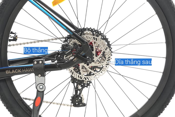 Xe Đạp Địa Hình MTB Twitter Blackhawk Pro (QR) NX-11S 27.5 inch Size M Màu Đen - xanh dương