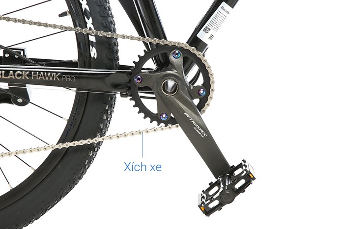 Xe Đạp Địa Hình MTB Twitter Blackhawk Pro (QR) NX-11S 27.5 inch Size S Màu Đen - Bạc
