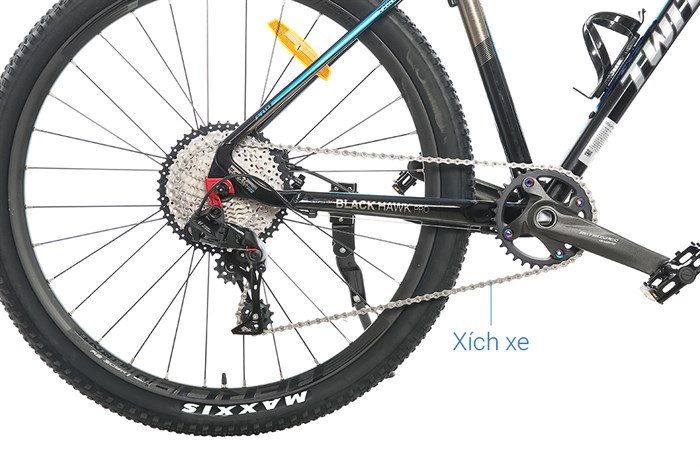 Xe Đạp Địa Hình MTB Twitter Blackhawk Pro (QR) NX-11S 27.5 inch Size S Màu Đen - xanh dương