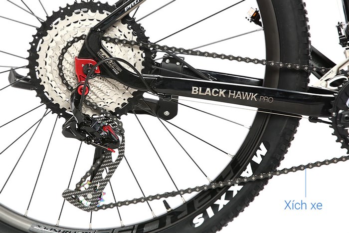 Xe Đạp Địa Hình MTB Twitter Blackhawk Pro (QR) RS-2*13S 27.5 inch Size M Màu Đen - Bạc