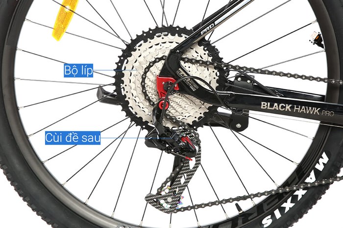 Xe Đạp Địa Hình MTB Twitter Blackhawk Pro (QR) RS-2*13S 27.5 inch Size M Màu Đen - Bạc