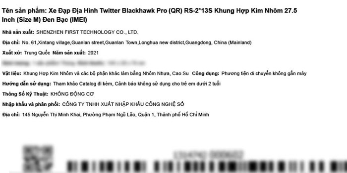 Xe Đạp Địa Hình MTB Twitter Blackhawk Pro (QR) RS-2*13S 27.5 inch Size M Màu Đen - Bạc