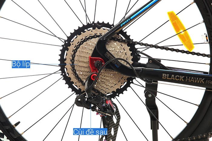 Xe Đạp Địa Hình MTB Twitter Blackhawk Pro (QR) RS-2*13S 27.5 inch Size M Màu Đen - xanh dương