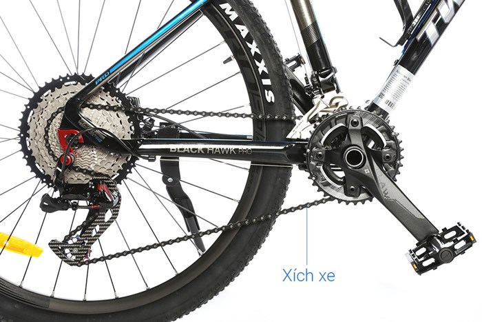 Xe Đạp Địa Hình MTB Twitter Blackhawk Pro (QR) RS-2*13S 27.5 inch Size S Màu Đen - xanh dương