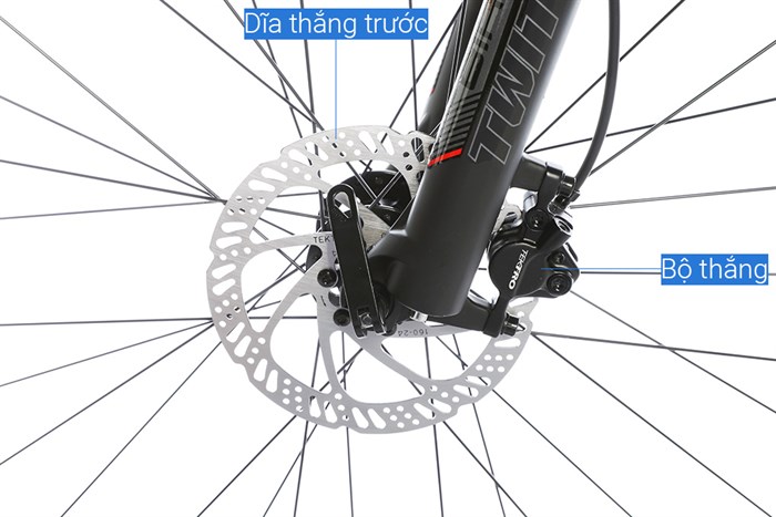 Xe Đạp Địa Hình MTB Twitter Blackhawk Pro (QR) RS-2*13S 27.5 inch Size S Màu Đen - xanh dương