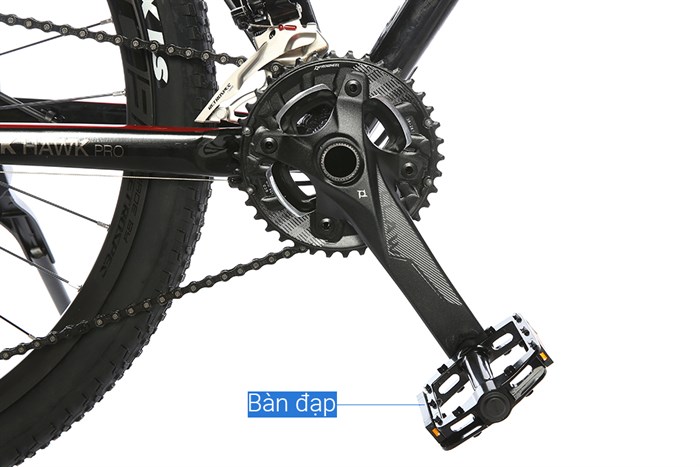 Xe Đạp Địa Hình MTB Twitter Blackhawk Pro (QR) RS-2*13S 27.5 inch Size S Màu Đen - Đỏ