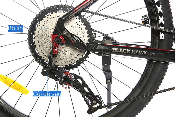 Xe Đạp Địa Hình MTB Twitter Blackhawk Pro (QR) RS-2*13S 27.5 inch Size S Màu Đen - Đỏ