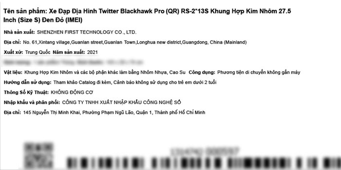 Xe Đạp Địa Hình MTB Twitter Blackhawk Pro (QR) RS-2*13S 27.5 inch Size S Màu Đen - Đỏ