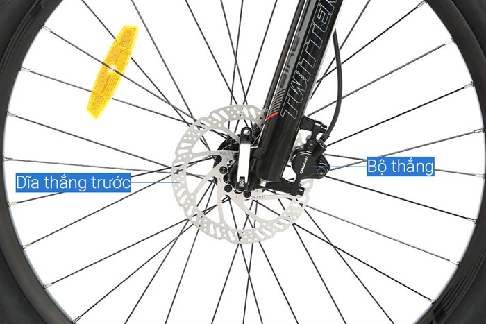 Xe Đạp Địa Hình MTB Twitter Blackhawk Pro (QR) RS-2*13S 27.5 inch Size S Màu Đen - Bạc