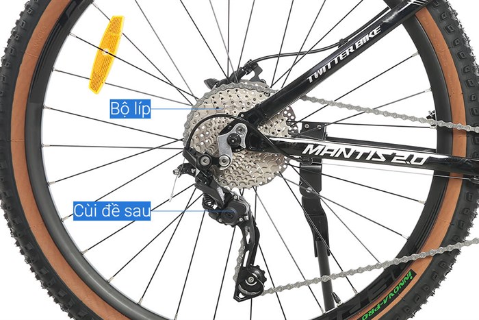 Xe Đạp Địa Hình MTB Twitter Mantis 2.0 M6000-30S 27.5 inch Size M Màu Đen - Đỏ