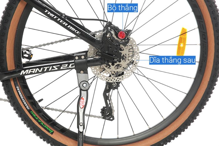 Xe Đạp Địa Hình MTB Twitter Mantis 2.0 M6000-30S 27.5 inch Size M Màu Đen - Đỏ