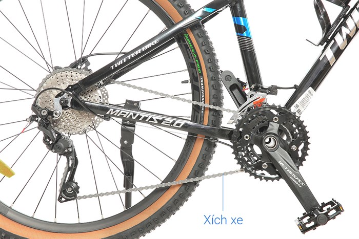 Xe Đạp Địa Hình MTB Twitter Mantis 2.0 M6000-30S 27.5 inch Size S Màu Đen - xanh dương