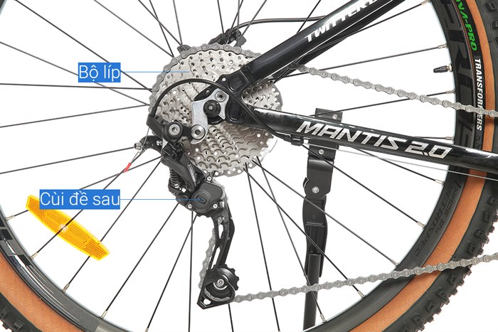 Xe Đạp Địa Hình MTB Twitter Mantis 2.0 M6000-30S 27.5 inch Size S Màu Đen - xanh dương
