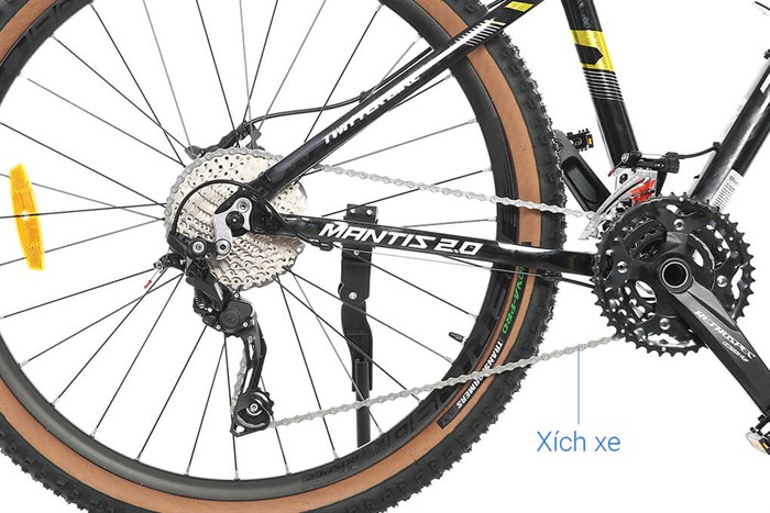 Xe Đạp Địa Hình MTB Twitter Mantis 2.0 M6000-30S 27.5 inch Size S Màu Đen - Vàng