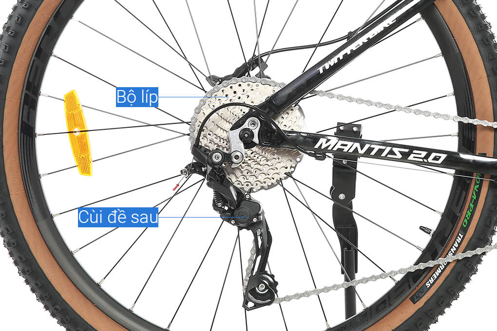 Xe Đạp Địa Hình MTB Twitter Mantis 2.0 M6000-30S 27.5 inch Size S Màu Đen - Vàng
