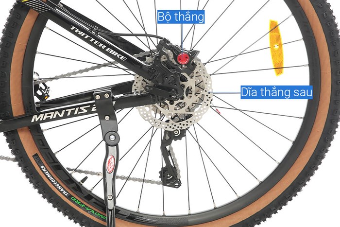 Xe Đạp Địa Hình MTB Twitter Mantis 2.0 M6000-30S 27.5 inch Size S Màu Đen - Vàng