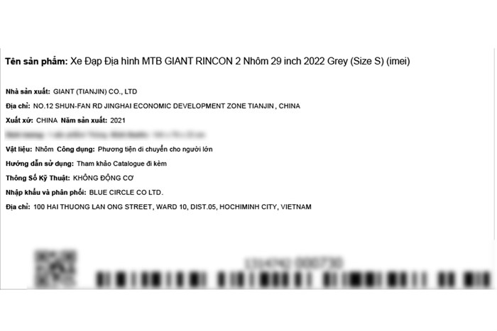 Xe Đạp Địa Hình MTB Giant Rincon 2 (2022) 29 inch Size S