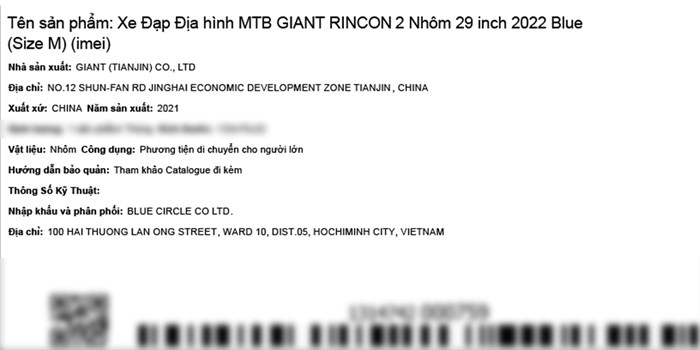 Xe Đạp Địa Hình MTB Giant Rincon 2 (2022) 29 inch Size M