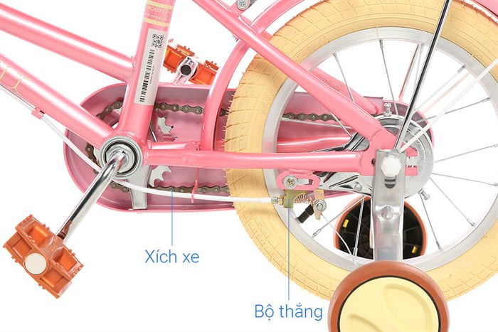 Xe Đạp Trẻ Em Phoenix Sprite 14 inch Màu Hồng