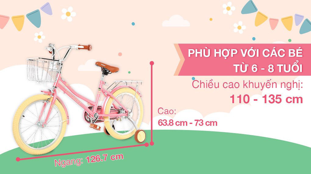 Xe Đạp Trẻ Em Phoenix Sprite 18 inch