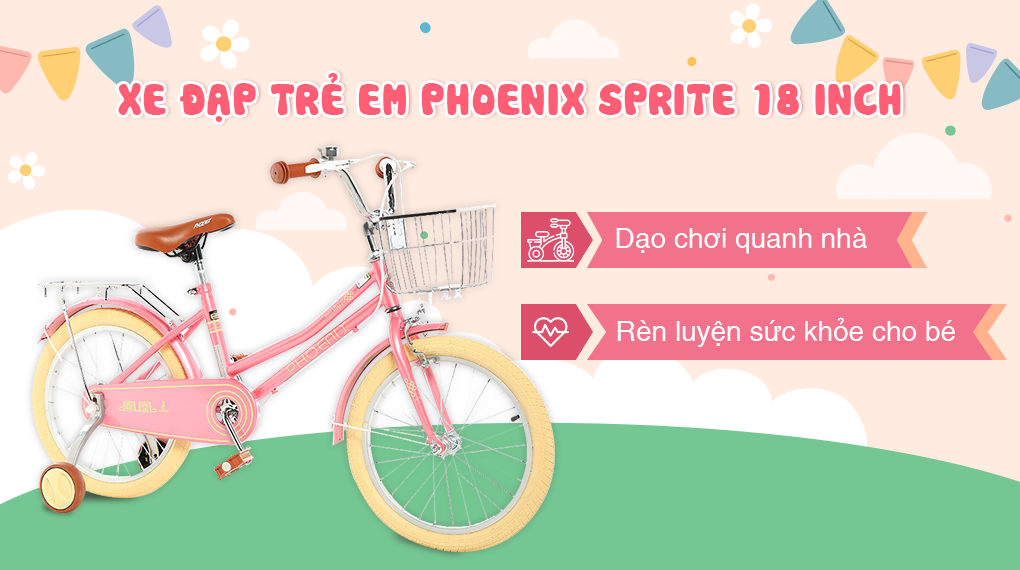 Xe Đạp Trẻ Em Phoenix Sprite 18 inch