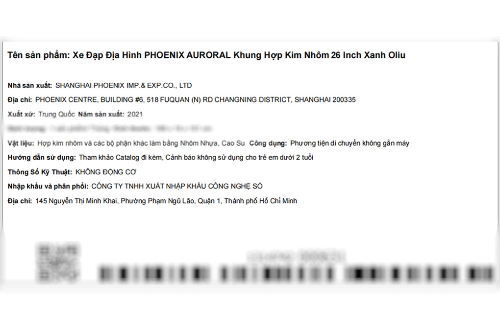 Xe Đạp Địa Hình MTB Phoenix Auroral 26 inch Màu Xanh Oliu