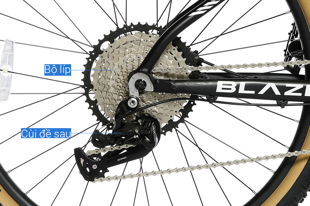 Xe Đạp Địa Hình MTB Phoenix Blaze 27.5 inch Màu Đen - Đỏ
