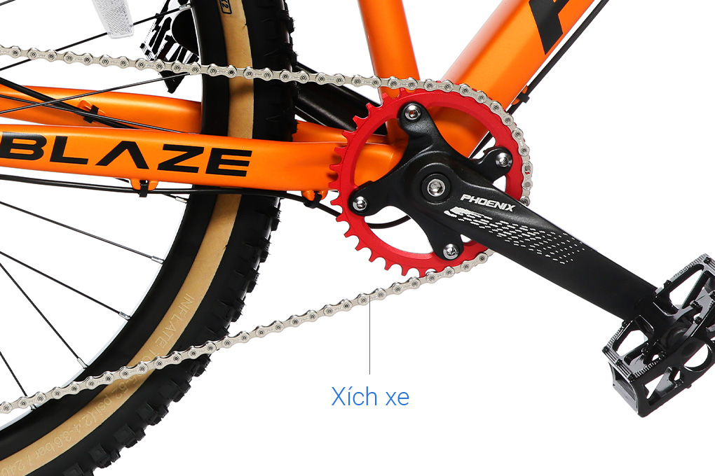 Xe Đạp Địa Hình MTB Phoenix Blaze 27.5 inch Màu Cam