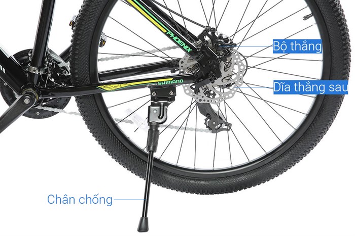 Xe Đạp Địa Hình MTB Phoenix T-Cross 26 inch Màu Xám/Vàng