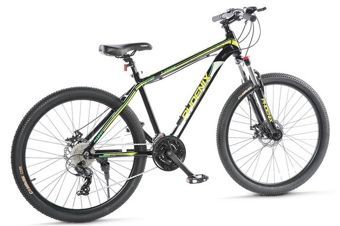 Xe Đạp Địa Hình MTB Phoenix T-Cross 26 inch Màu Xám/Vàng