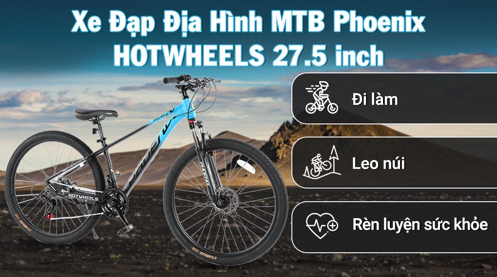 Xe Đạp Địa Hình MTB Phoenix Hotwheels 27.5 inch