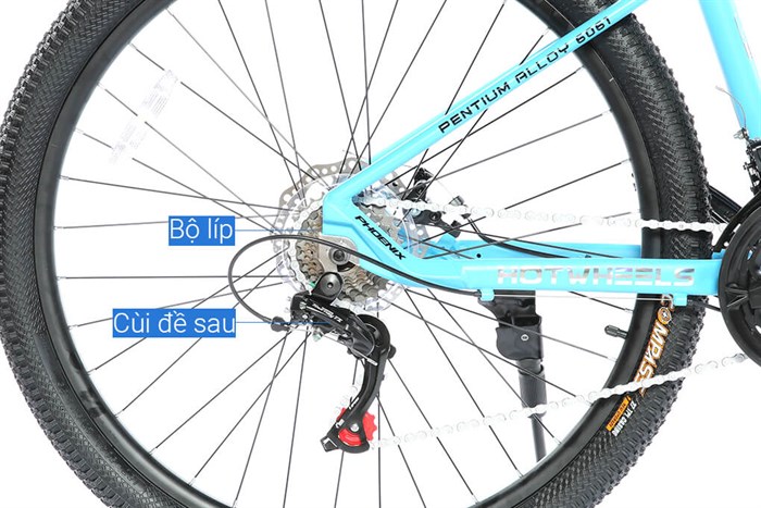 Xe Đạp Địa Hình MTB Phoenix Hotwheels 27.5 inch Màu Xanh đen