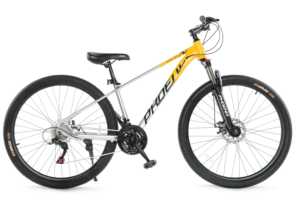 Xe Đạp Địa Hình MTB Phoenix Hotwheels 27.5 inch Màu Trắng - Vàng