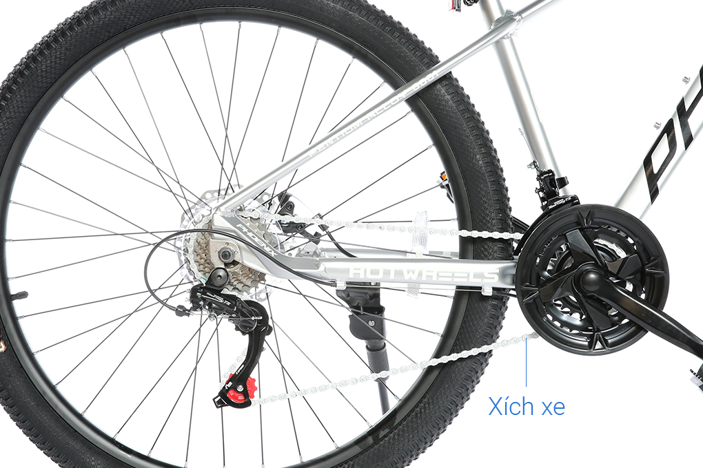 Xe Đạp Địa Hình MTB Phoenix Hotwheels 27.5 inch Màu Trắng - Vàng