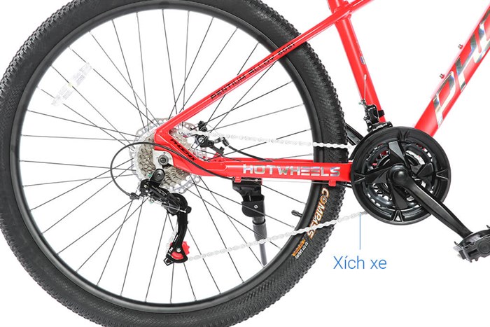 Xe Đạp Địa Hình MTB Phoenix Hotwheels 27.5 inch Màu Đen - Đỏ