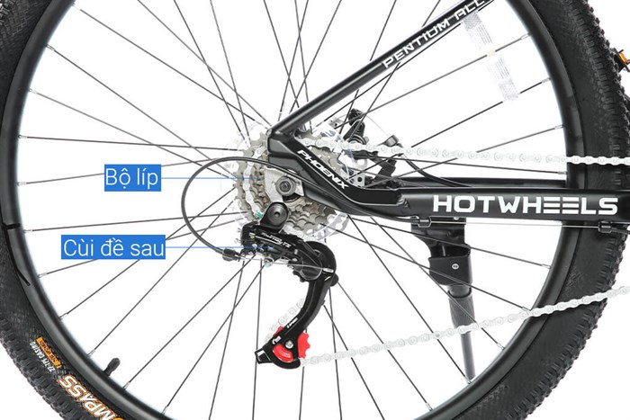 Xe Đạp Địa Hình MTB Phoenix Hotwheels 27.5 inch Màu Đen - xanh dương