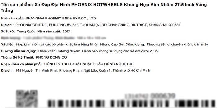 Xe Đạp Địa Hình MTB Phoenix Hotwheels 27.5 inch Màu Trắng - Vàng