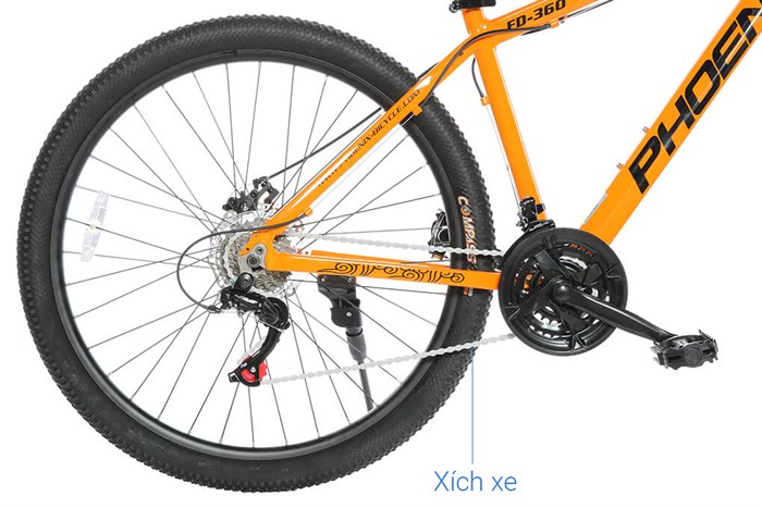 Xe Đạp Địa Hình MTB Phoenix FD 360 27.5 inch Màu Cam