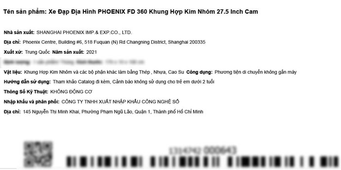 Xe Đạp Địa Hình MTB Phoenix FD 360 27.5 inch Màu Cam