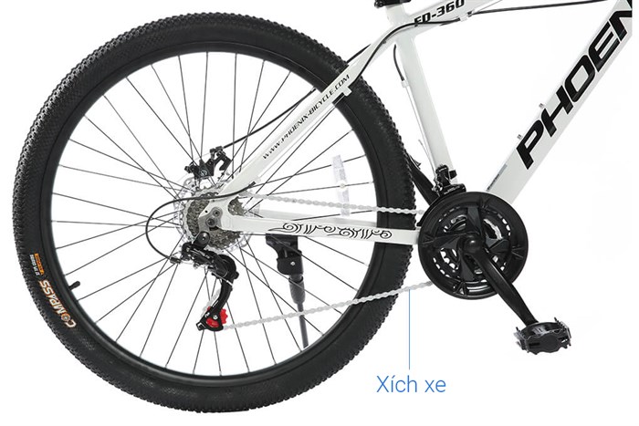 Xe Đạp Địa Hình MTB Phoenix FD 360 27.5 inch Màu Trắng