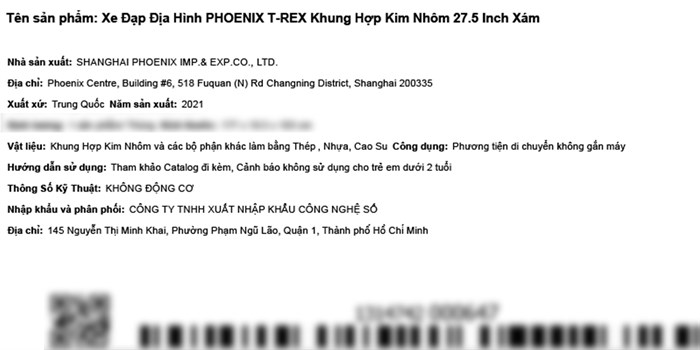 Xe Đạp Địa Hình MTB Phoenix T-Rex 27.5 inch Màu Xám