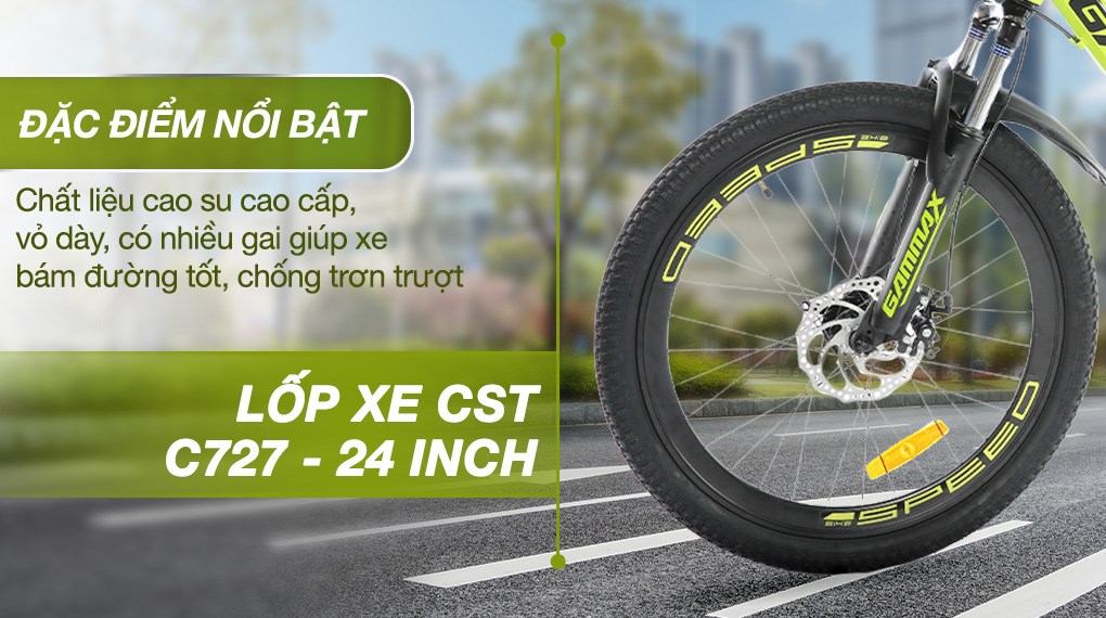 Xe Đạp Địa Hình MTB Gammax 24-Qingyun-3.0-21S 24 inch