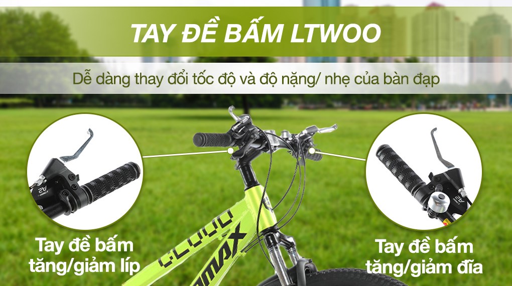 Xe Đạp Địa Hình MTB Gammax 24-Qingyun-3.0-21S 24 inch