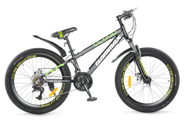 Xe Đạp Địa Hình MTB Gammax 24-Qingyun-3.0-21S 24 inch Màu Đen