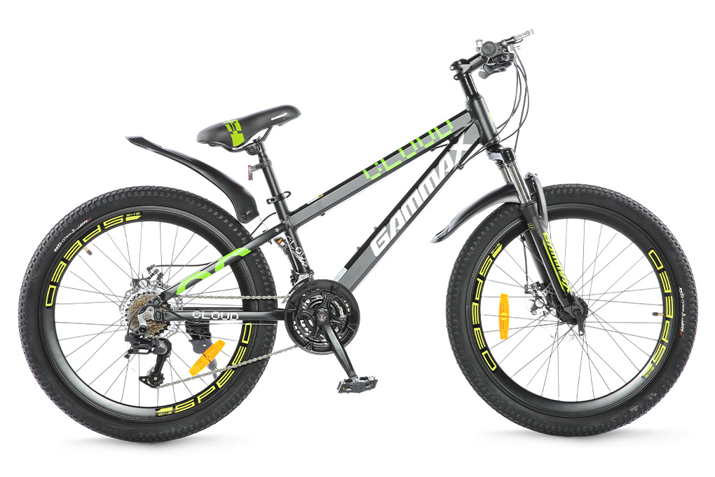 Xe Đạp Địa Hình MTB Gammax 24-Qingyun-3.0-21S 24 inch Màu Đen