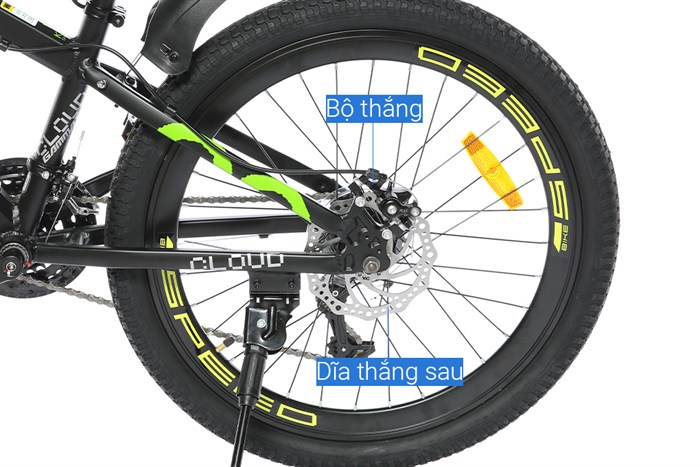 Xe Đạp Địa Hình MTB Gammax 24-Qingyun-3.0-21S 24 inch Màu Đen